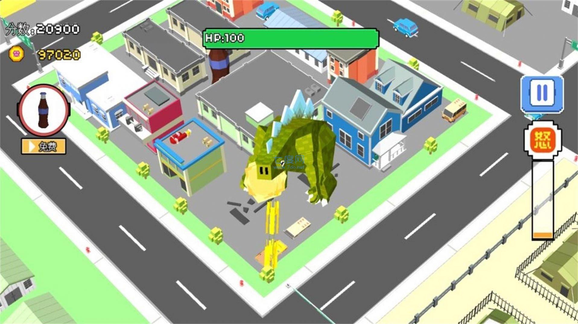 钢铁城市大对决哥斯拉毁灭城市游戏