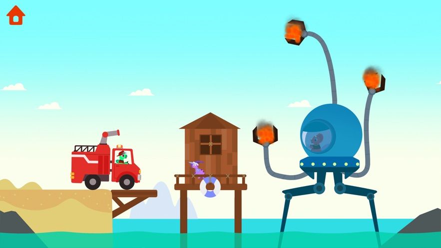 恐龙消防车驾驶消防车灭火.jpg 恐龙消防车驾驶消防车灭火.jpg