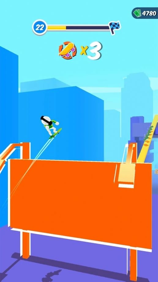 火柴人滑板英雄3D游戏免费金币最新版图片2