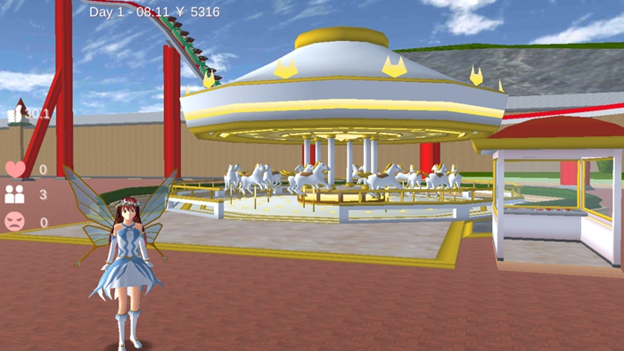 烟花校园模拟器更新天使服装中文版升级版最新版  v4.3.3