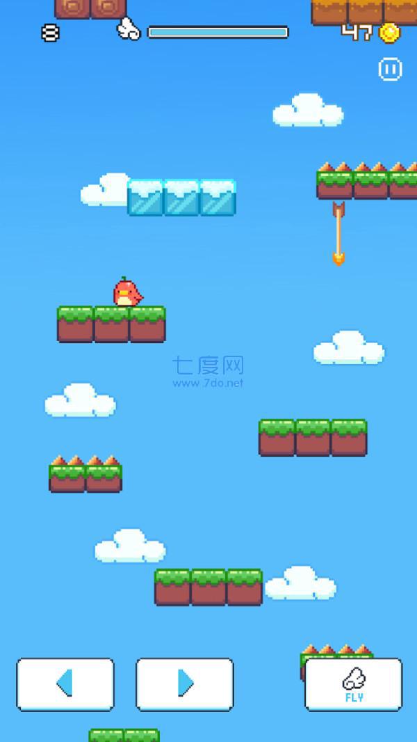 坠落的愤怒小鸟