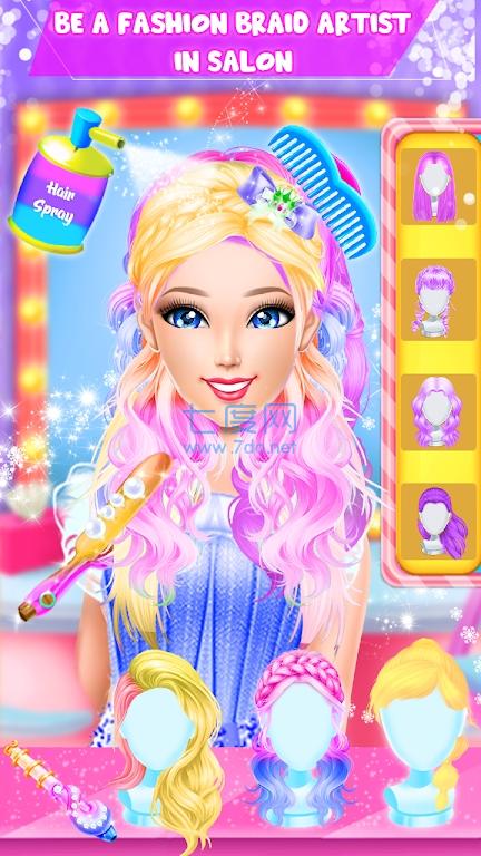 辫子发型艺术家沙龙游戏