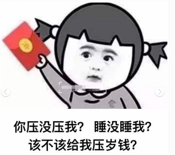 2021你压没压我睡没睡我该不该给我压岁钱表情包 v1.0