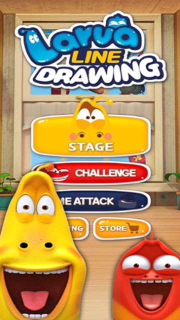 Larva Line Drawing(爆笑虫子画线)