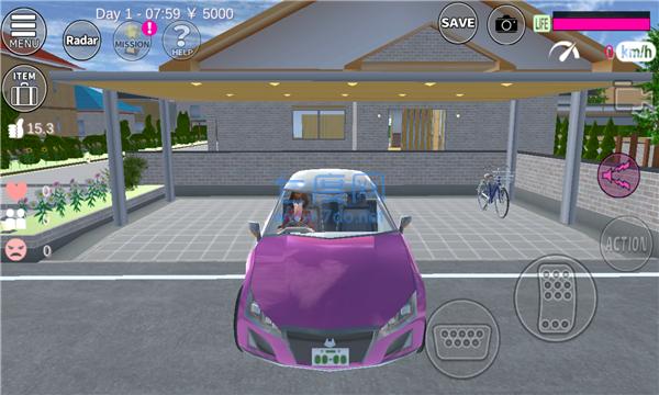 七七酱同款樱花校园模拟器英文版2022 v1.039.07