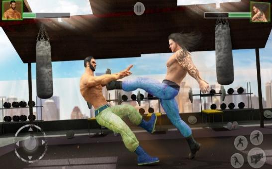 健身房搏击对抗