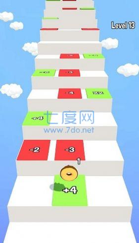 甜甜圈弹跳楼梯游戏