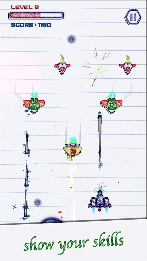 作业本飞机大战游戏中文版(Papel Battles)  v3.2.1