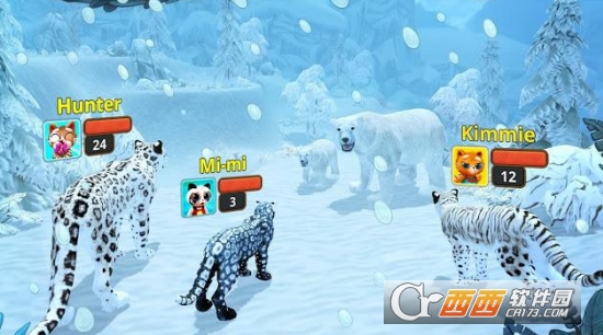 雪豹家庭snow leopard family sim 雪豹家庭snow leopard family sim