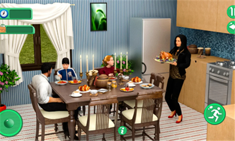 与妈妈一起超市购物