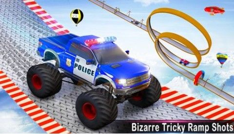 警察坡道汽车特技游戏坡道全完整版  v4.2.3