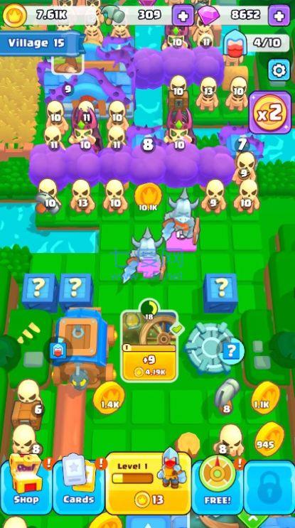 勇敢合并战斗防御游戏