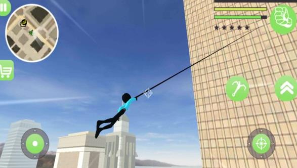 火柴人警察绳索英雄免费金币钻石最新版游戏下载  v5.2.4