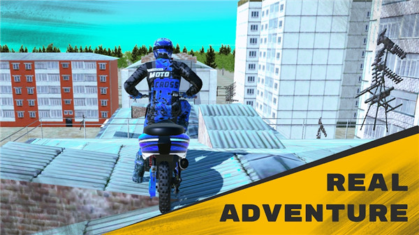 越野摩托车埋头冲刺Motocross