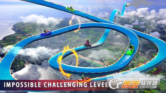 Impossible Water Slide Boat 3D(不可思议的水上摩托艇竞赛) v1.0 安卓版