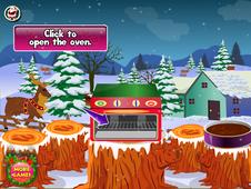 圣诞蛋糕的女孩