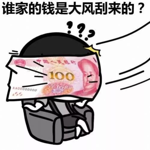我的钱虽然不是大风刮来的但是大风刮走的图片表情包.jpg