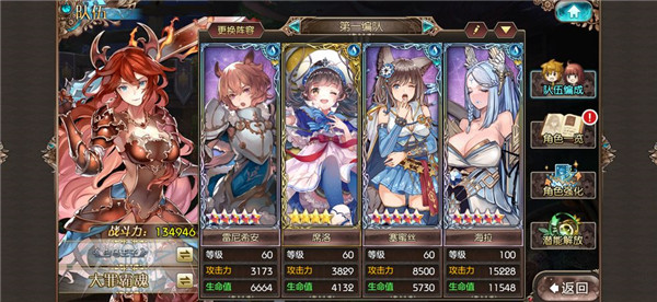 角色列表