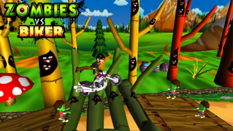 3d自行车赛车游戏 ZombiesVsBiker3DBikeRacingGames