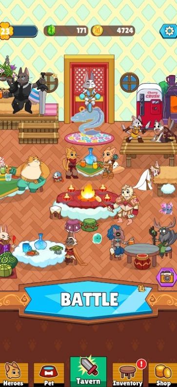 点击猫空闲英雄游戏中文版（Clicker Cats）  v4.4.3