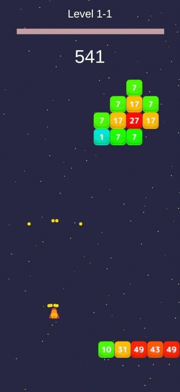 太空数字砖块射击 v0.2