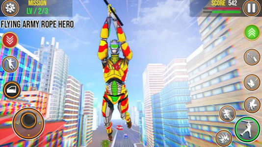 陆军机器人绳索英雄