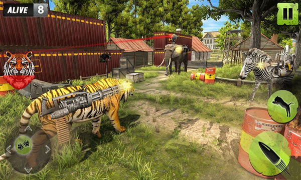 机器剑齿虎大战