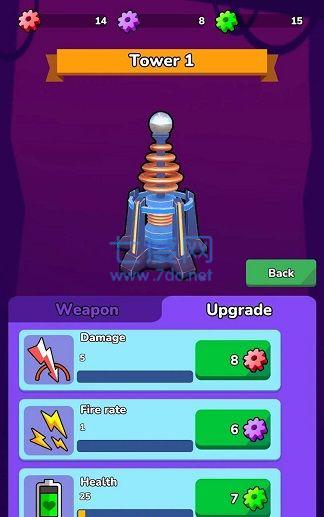 电磁塔攻击游戏