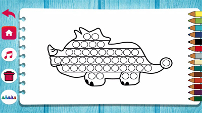 流行色彩Pop It Coloring