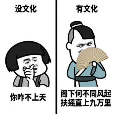没文化和有文化的人说话的区别表情包图片 v1.0