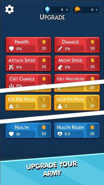 空闲战争军队冲刺  v0.1