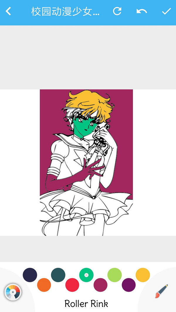 校园动漫少女着色 v1.0