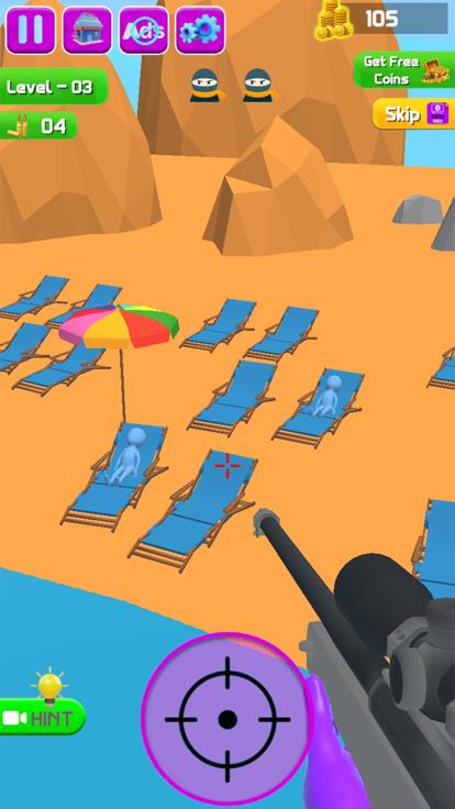 迷彩狙击手出击