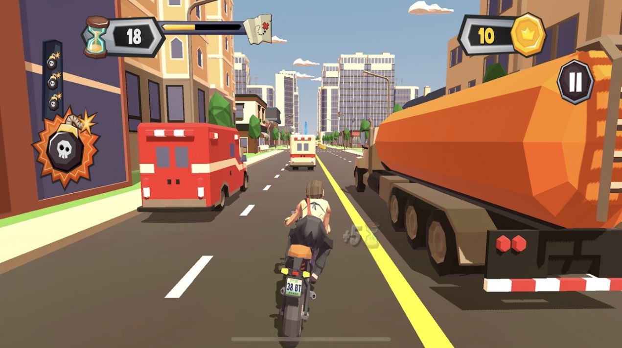 混乱交通摩托车骑士游戏中文版(Chaos Traffic Motorbike Rider)  v3.5.2