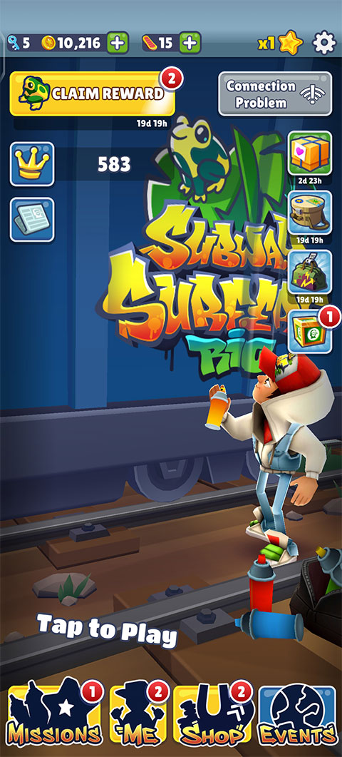 地铁跑酷里约热内卢2023版本 v3.16.1