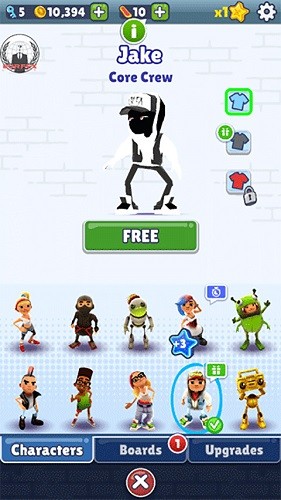 地铁跑酷中文内置功能菜单  v5.01.0