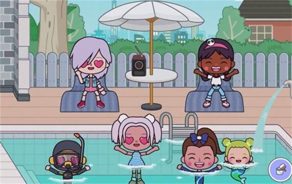 米加小镇泳池派对家具  v1.24