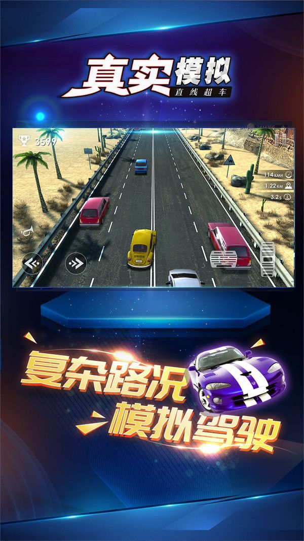 真实模拟直线超车游戏免费金币下载  v5.4.3
