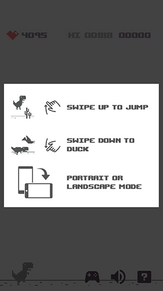 谷歌小恐龙手机版(Dino T-Rex)