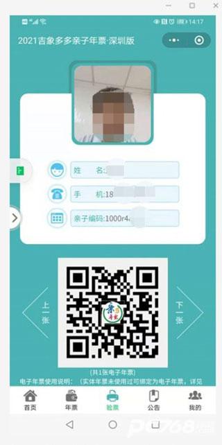 亲子年票