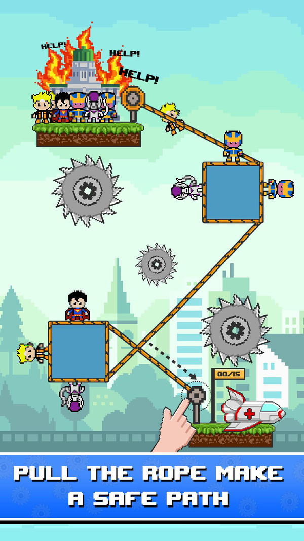 火柴人绳索救援英雄 v0.16