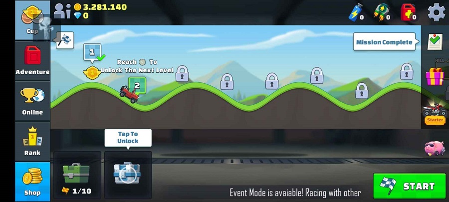 登山越野竞速 内置菜单