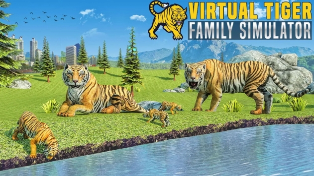 虚拟老虎家族模拟器游戏中文版(Virtual Tiger Family Simulator)  v3.4.2