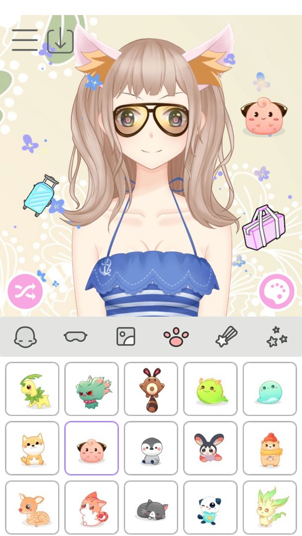 抖音动漫女孩换装2小游戏下载安装图片1
