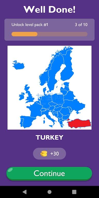 欧洲地图猜谜挑战GuessEuropeanCountry OnMap