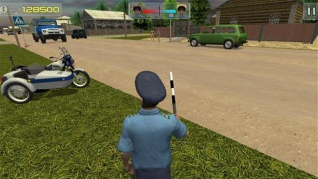 警察模拟查酒驾