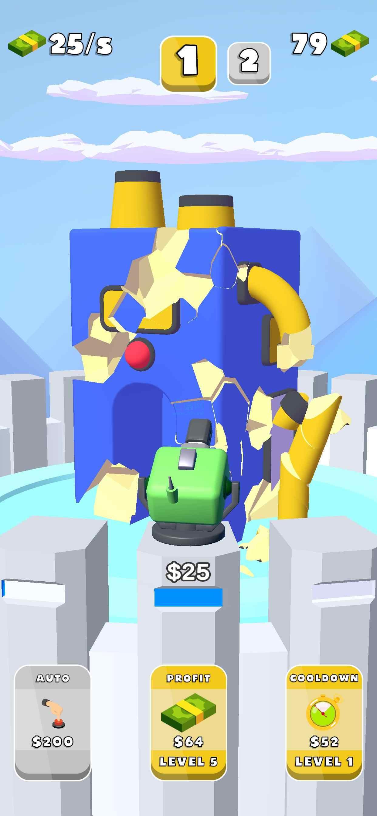 大炮空闲3D游戏