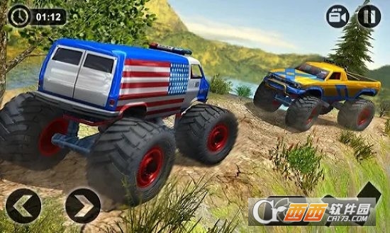 Uphill Offroad Monster Truck Driving Trials 2019(越野怪物卡车驾驶2019)截图2