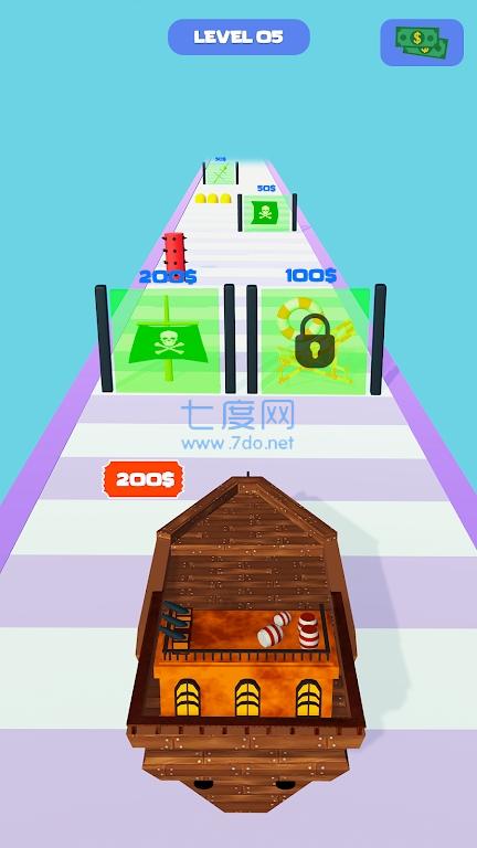 海盗堆栈跑游戏