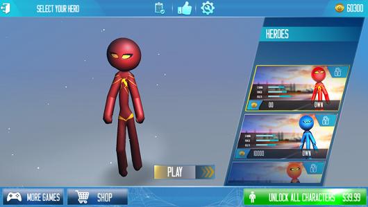 盛大火柴人绳英雄  V 1.0